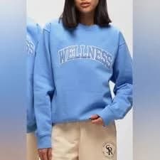 Sporty & Rich Light Blue Wellness Sweatshirt