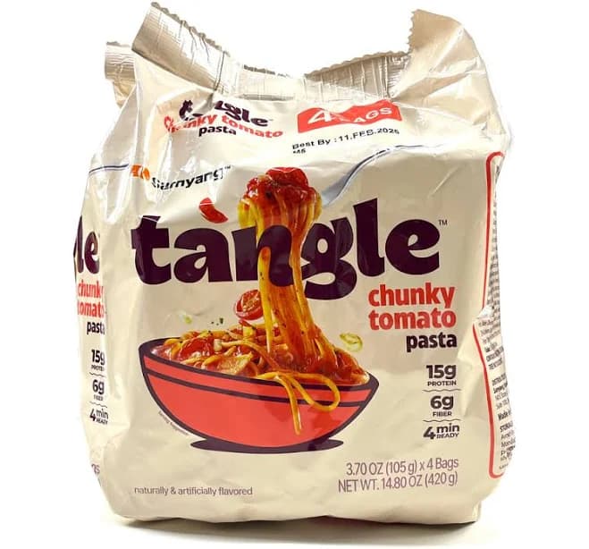 [Samyang] Tangle Chunky Tomato Pasta / 삼양 탱글 청키 토마토 파스타 (4pk)