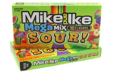Mike and Ike Mega Mix SOUR Theater Box 12 Pack