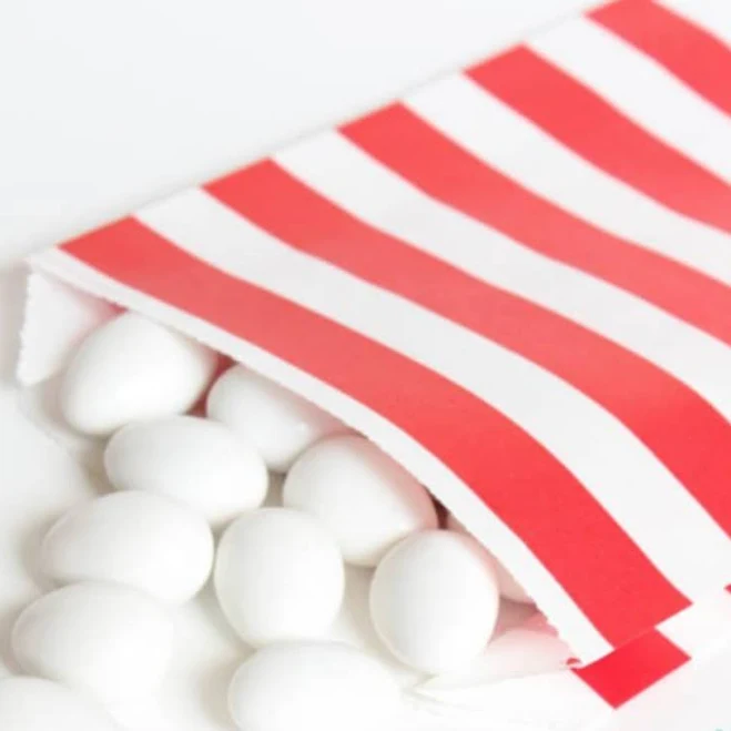 Red and White Stripe Goodie Bags
