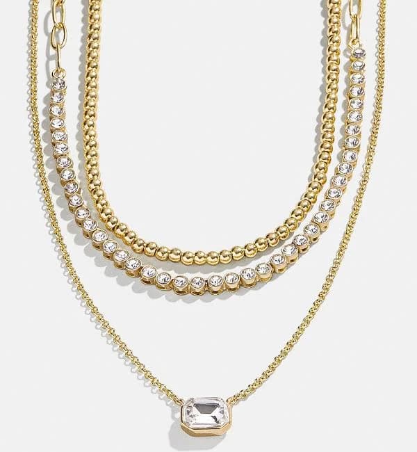 BaubleBar Kenna Crystal Layered Necklace