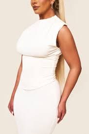 The Sandra Maxi Dress in Cream | High Neck Corset Dress | Pay in 3 – Mars The Label USA