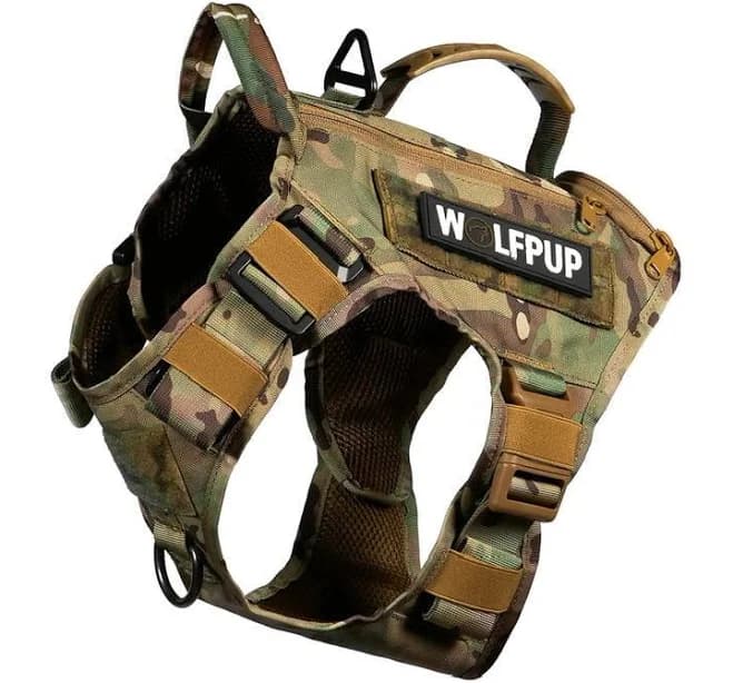 Camo Tactical Dog Vest Harness