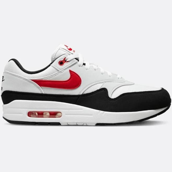 Nike - Men - Air Max 1 - White/University Red/Platinum