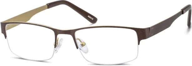 Zenni Men's Rectangle Half-Rim Prescription Glasses