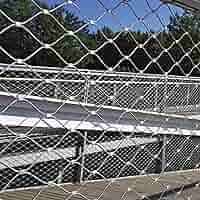 Amazon.com: Stainless Steel Woven Wire Mesh Fence, Balcony Privacy System Heavy Duty Cloth for Crafts Dog Cage, Large Temporary Fences Animal Barrier for Indoor Outdoor Pet Kids Safety (5cm Hole 2.5x5m/8x16ft) :