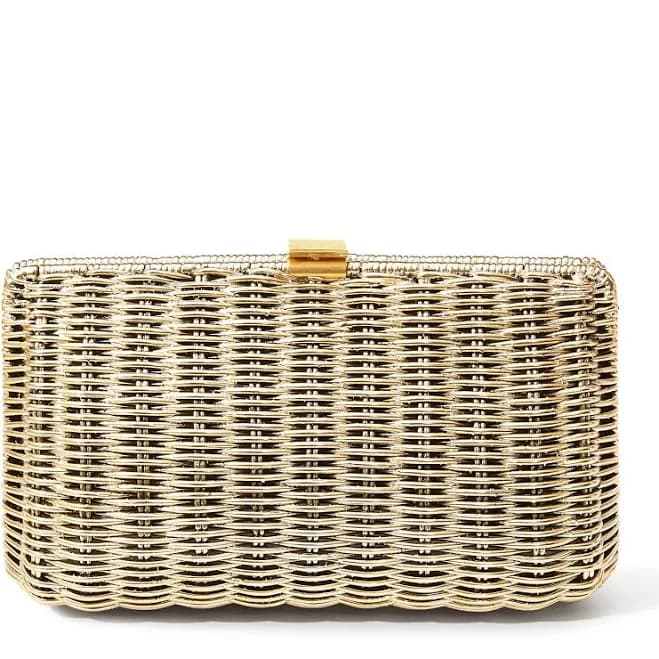 AERIN Adelina Wicker Clutch