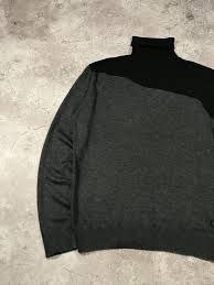 Vintage Sweaters Dolce&Gabbana Y2K Embroiled Logo Gray/Black