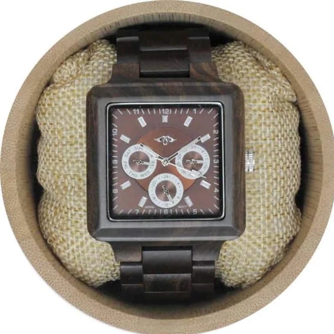 Men's Square Ebony Watch