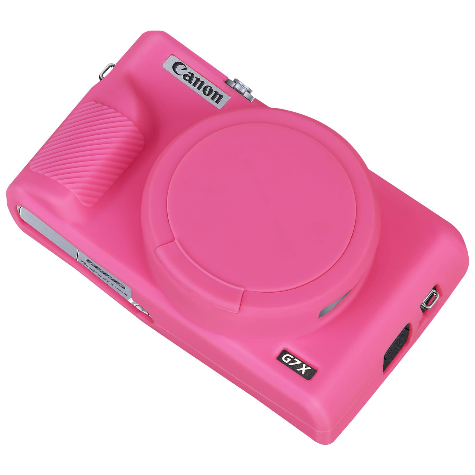 Amazon.com : BOVKE Silicone Camera Case for Canon Powershot G7 X Mark III, Soft Silicone, Rose Red : Electronics