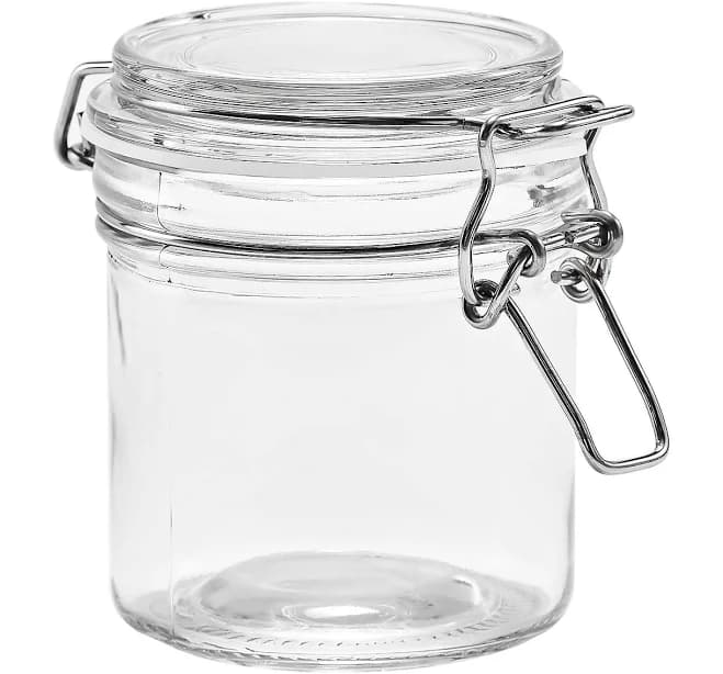 Mainstays Glass Airtight Food Storage Jar Canister with Locking Lid