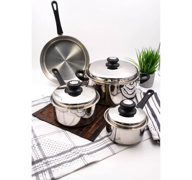 lynns Saturn 300F 7 - Piece Stainless Steel Cookware Set