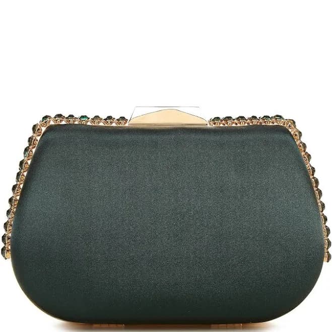 Antonio Melani Side Rhinestoned Minaudiere