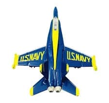 Playmaker Toys United States Navy Blue Angels F/A-18 Super Hornet Fighter Jet Die-Cast Toy
