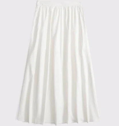 Abercrombie & Fitch Women's Linen-Blend Maxi Skirt