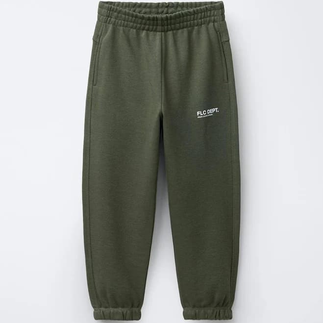 Zara Kids Text Jogger Plush Pants