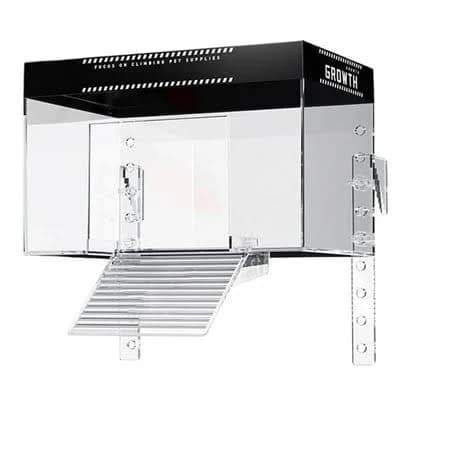 Premium Turtle Basking Platform Suspension Mount Aquarium Ramp for Easy Climbing, Sturdy PC Material, 360 Panoramic View, Versatile Reptile Sunbathing