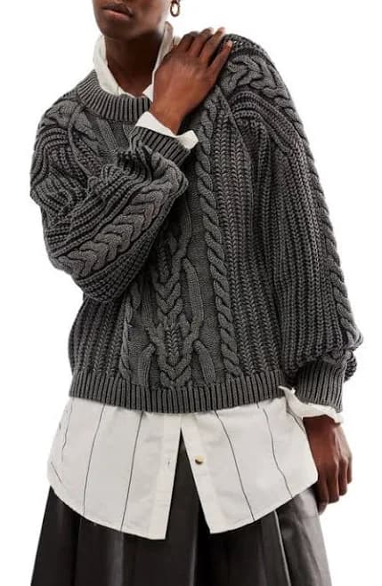 Free People Women's Frankie Cable Sweater