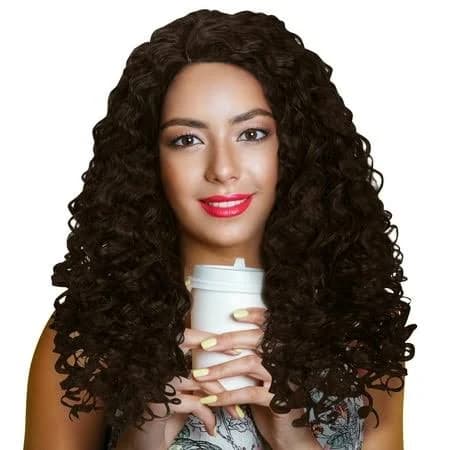 Catalonia Women's Synthetic Lace Front Curly Wig
