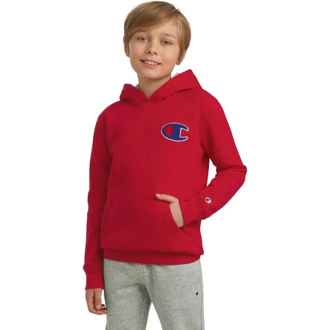 Champion Boys Logo Hoodie