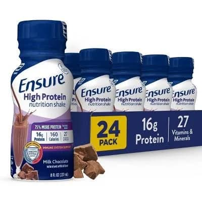 Ensure High Protein Nutrition Shake Milk Chocolate 8 fl oz 24 Count