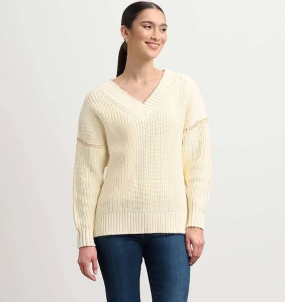 V-Neck Slouchy Sweater Medium