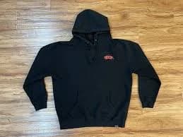 Rook Brand Graphic Print Sweatshirt With Hood Black Size Large