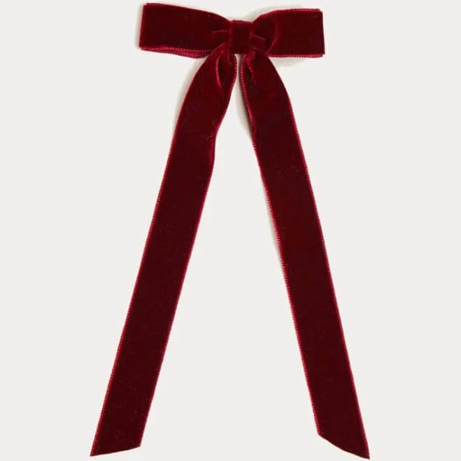 Pepa London Velvet Long-Bow Clip