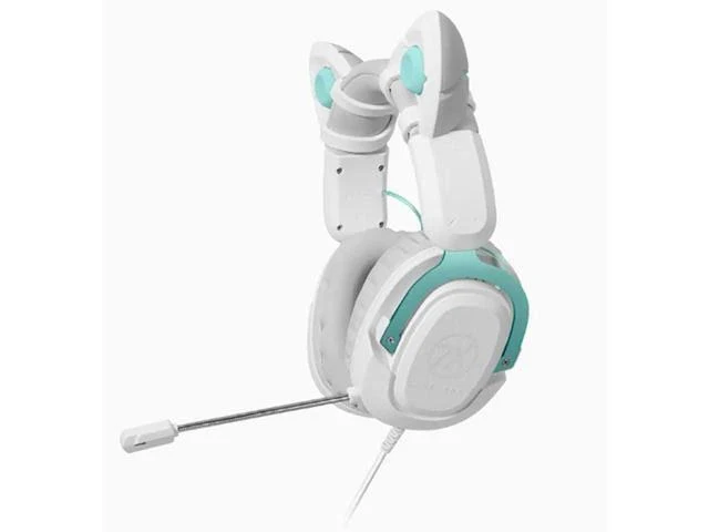 ASUS TX Gaming 7.1 Kitty Ear Lightweight Headset, 3.5mm Port Compatiable with Phone/Mac/PC/Pad/PS/XBOX/Switch White