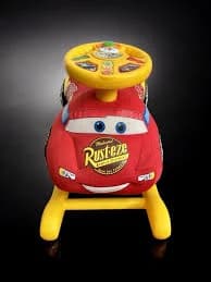 Disney Pixar Cars Lightning McQueen Sit On Rocker Rocking Toddler Toy Works!
