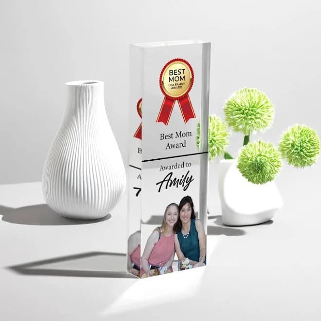 BEST MOM Trophy Award, Personalized Award Gift for Mom, Mother Gifts, Mother's Day Gift, Mom Gift