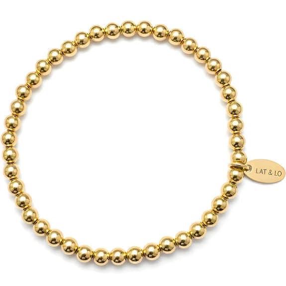 14K Gold-Filled Stretch Bead Bracelet