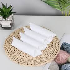 4Pcs 25x25cm White Soft Microfiber Fabric Small Square Cut Edge Portable Hotel Bathroom Cleaning Towel - AliExpress 15