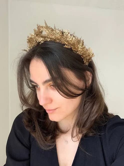 Handmade Leaf Tiara Crown Headband
