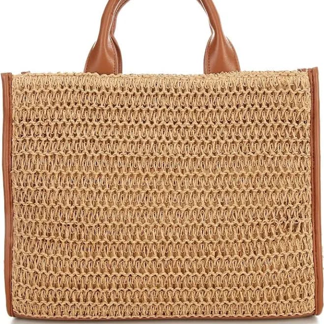 Antonio Melani Women's Straw Raffia Book Tote Bag