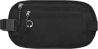 Amazon.com | Hopsooken Travel Money Belt: Waist Pack for Running and Cycling, Rfid, Comfortable, Durable and Lightweight Hidden Travel Passport Wallets.(Newblack) | Waist Packs