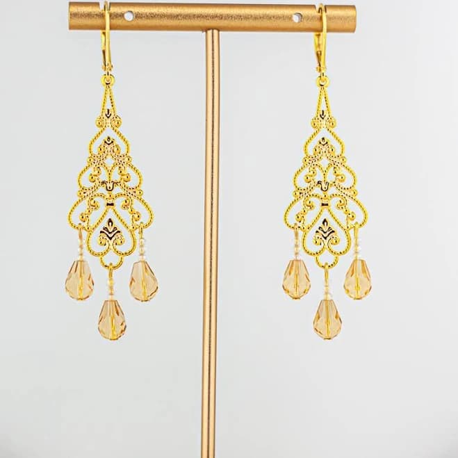 Filigree Chandelier Earrings