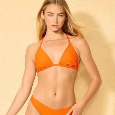 Wild Fable Women's Game Day Triangle Bikini Top