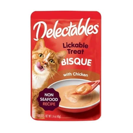 Hartz Delectables Bisque Non-Seafood Lickable Wet Cat Treat