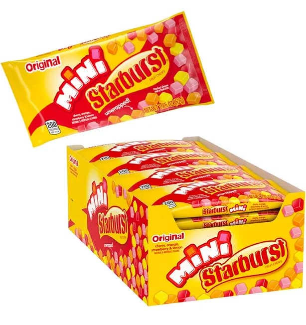 Starburst Mini Fruit Chews - Original - 1.85oz - 24ct Display Box