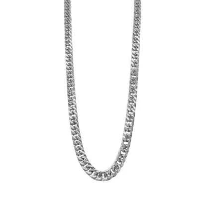 Adornia Men's Extra Thick Water Resistant Cuban Chain Necklace