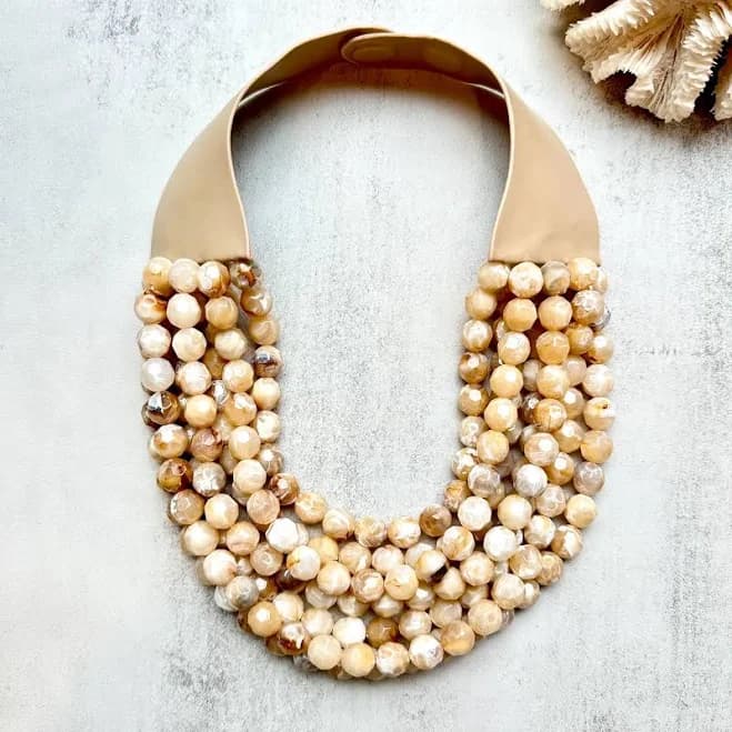 Magnetic Statement Chunky Strand Necklace