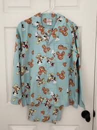 Super Rare Women's Mickey and Minnie Mouse Donut Pajama Set