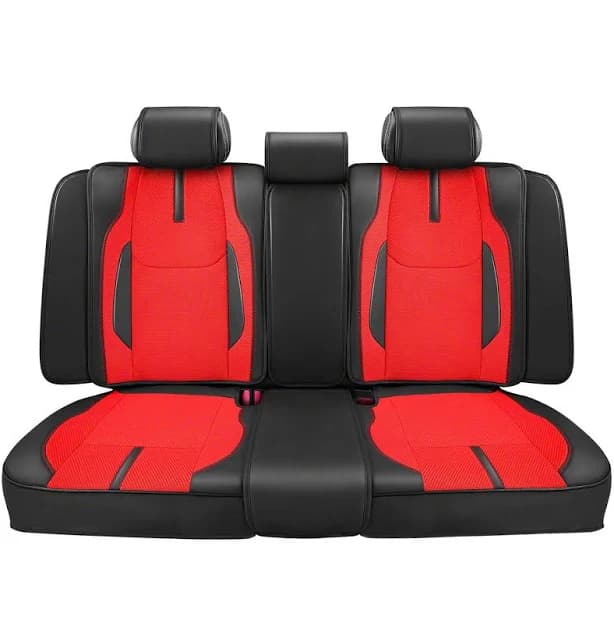 Drive Series Front and Rear Seat Covers; Red/Black CA-SC-DRIVE-FULL-RD