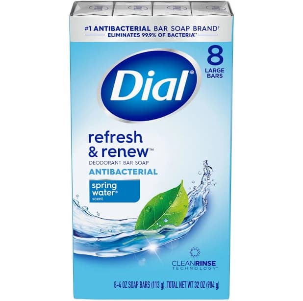 Dial Antibacterial Bar Soap Spring Water
