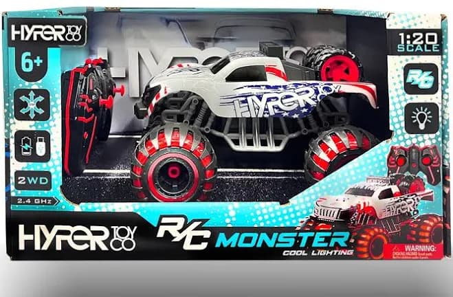 Hyper Toys Mini LED Remote Control Monster Truck