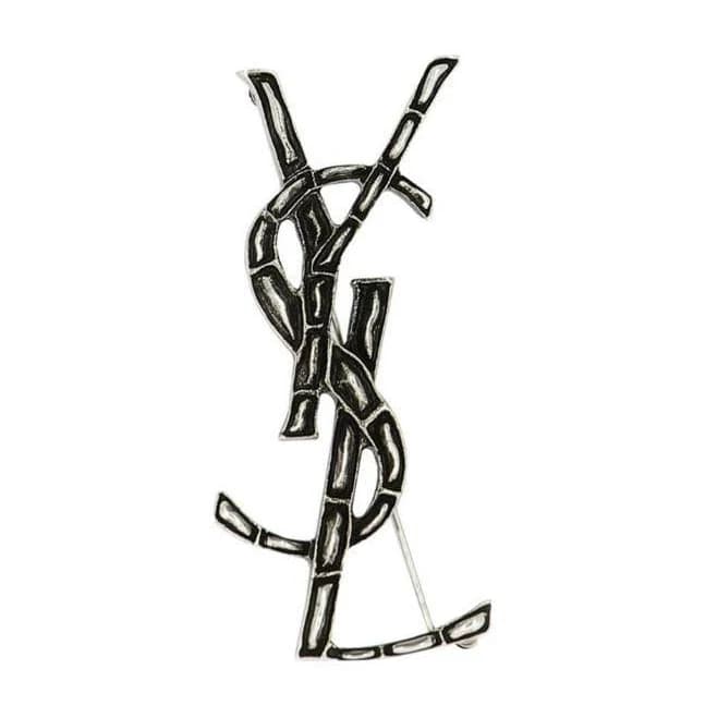 SAINT LAURENT Crocodile Brooch