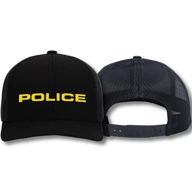 Fifty Apparel Police Adjustable Mesh Back Breathable Structured Durable Cap