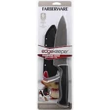 Farberware 6" Chef Knife with Edgekeeper Sleeve Chefs Knife, Silver