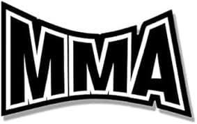 Amazon.com: MMA Letters Shaped Black & White Sticker (Martial Arts UFC Fight Fighter Vinyl Decal for car Truck or Laptop (3 x 5 inch) : Sports & Outdoors